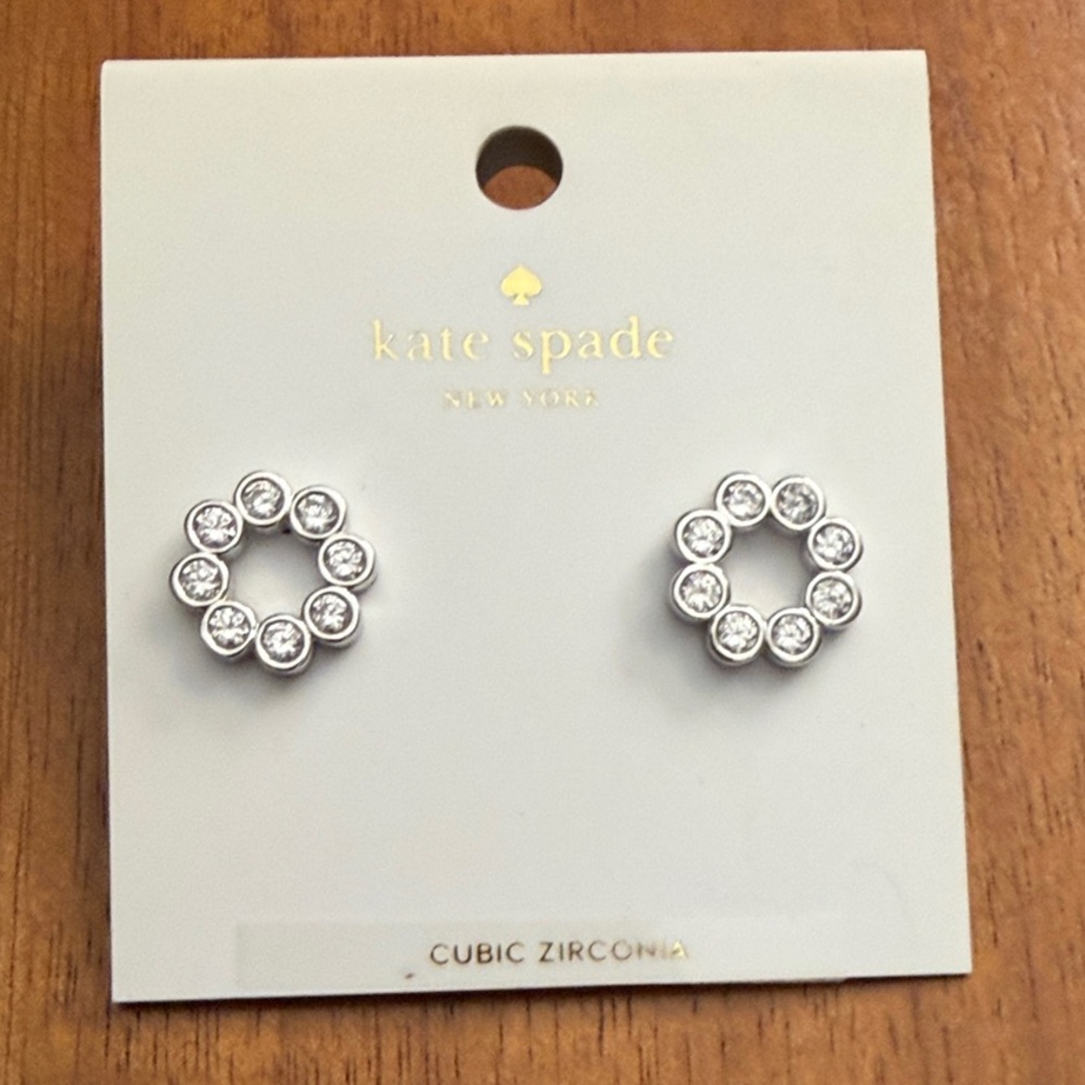 Kate Spade Silver Cubic Zirconia Earrings